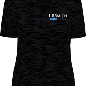 LADIES BROKEN STRIPE POLO - Image 3